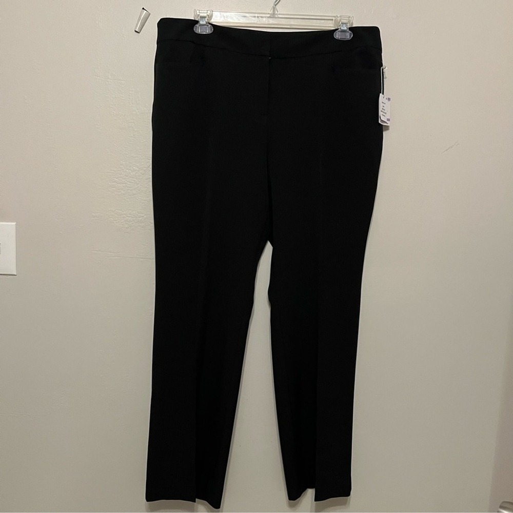 Kasper Plus‎ Black Straight Leg Trouser Career Pants Size 18